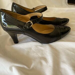 Elegant Black Mary Jane Heels